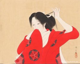 Bijin i Röd Kimono