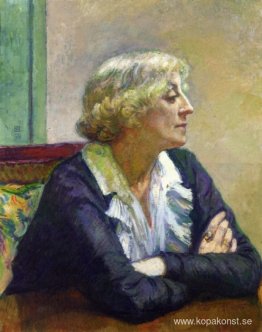 Maria Van Rysselberghe med korsade armar