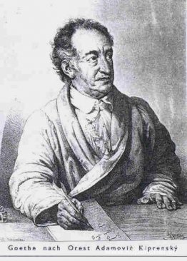 Porträtt av Johann Wolfgang von Goethe