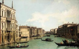 Venedig: Canal Grande, med utsikt mot nordost från Palazzo Balbi