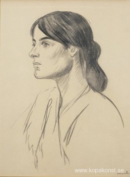 Porträttteckning av Suzanne Valadon