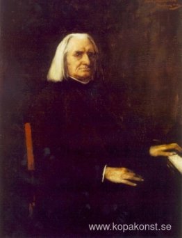 Porträtt av Franz Liszt