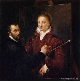 Bernardino Campi målning Sofonisba Anguissola