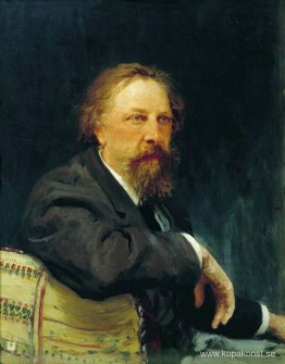 Porträtt av författaren Aleksey Konstantinovich Tolstoy