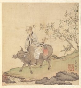 Lao-tzu rider på en oxe