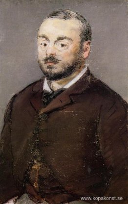 Porträtt av kompositören Emmanual Chabrier