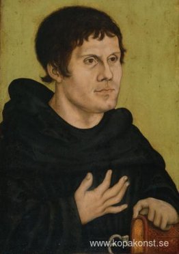 Porträtt av Martin Luther som en augustinermunk