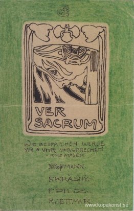 Vykort till Carl Moll, Ver Sacrum