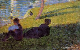 Studie för "Un dimanche après midi à l'île de la Grande Jatte"