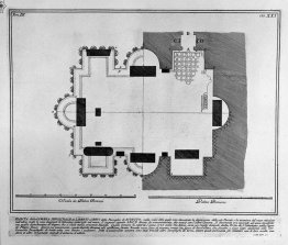 De romerska fornminnena, t. 3, skylt XXI. Plan över begravningsk