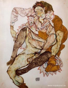 Sittande par (Egon och Edith Schiele)