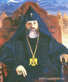 Porträtt av Catholicos of All Armenians Vazgen I