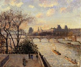 Louvren och Seine från Pont Neuf