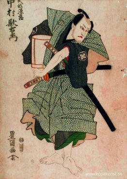 Utaemon Nakamura III som Genzō Takebe av Toyokuni Utagawa I