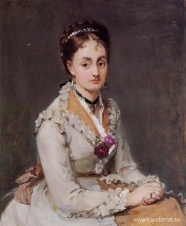 Porträtt av konstnärens syster, Mme Edma Pontillon, ca 1872-75