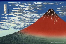 Fuji, berg i klart väder (Red Fuji)