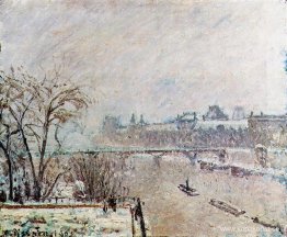 Seinen sett från Pont Neuf, vinter