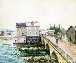 The Bridge and Mills of Moret, Winter's Effect