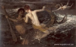 Triton bär en nereid på ryggen