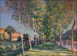 The Lane of Poplars vid Moret sur Loing