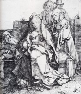 Den heliga familjen med Johannes, Magdalen och Nikodemus