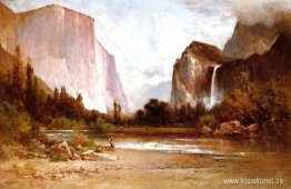 Piute-indianer som fiskar i Yosemite