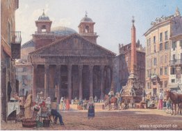 Pantheon och Piazza della Rotonda i Rom