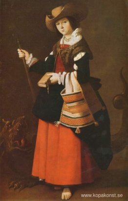 Saint Margaret, klädd som en herdinna