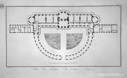 Plan över Palace of Sans-Souci