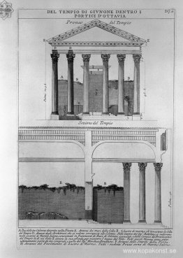 De romerska fornminnena, t. 4, skylt XLV. Junos tempel i Portico