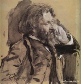 Porträtt av konstnären Ilya Repin