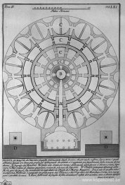 De romerska fornminnena, t. 2, plåt LXI. Plan över Augustus maus