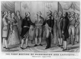 Första mötet mellan Washington och Lafayette