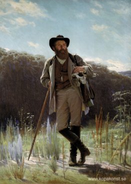 Porträtt av målaren Ivan Shishkin