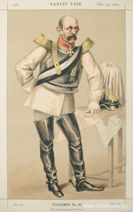 Statsmän No.660 Karikatyr av greve von Bismarck Schoenausen