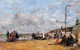 Trouville, strandscen