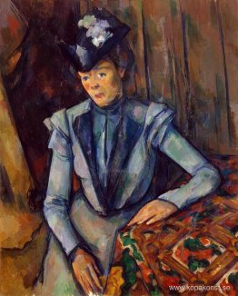 Kvinna i blått. Madame Cezanne