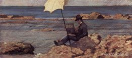 Silvestro Lega, i Riva al Mare-målningen