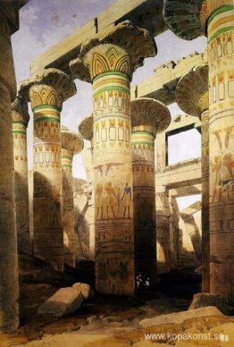 Arkitektur och konst av det stora templet i Karnak. Staden Thebe