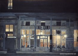 Café ''Neon'' på natten