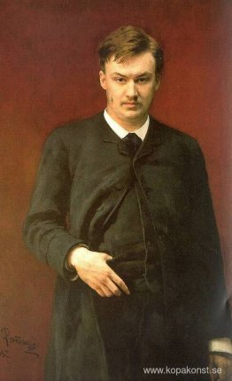 Porträtt av kompositören Alexander Glazunov