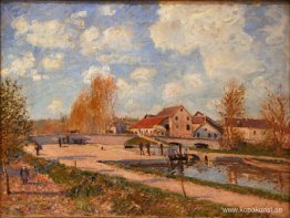 Bourgogne-slussen i Moret, Spring