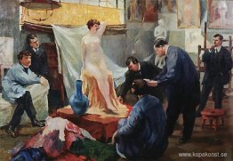 Uttalande av modellen i Ilya Repins studio