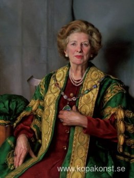 Porträtt av Margareta Lady Thatcher