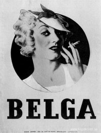 Affisch för cigaretter "Belga"