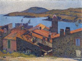 Collioure och röda tak