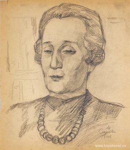 Porträtt av Anna Akhmatova