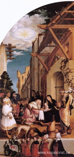 Oberried altartavla, vänster inre flygel - The Adoration of the