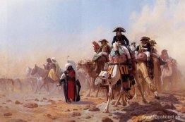 General Bonaparte med sin militärstab i Egypten