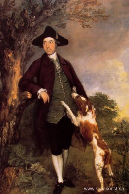 Porträtt av George Venables Vernon, 2nd Lord Vernon